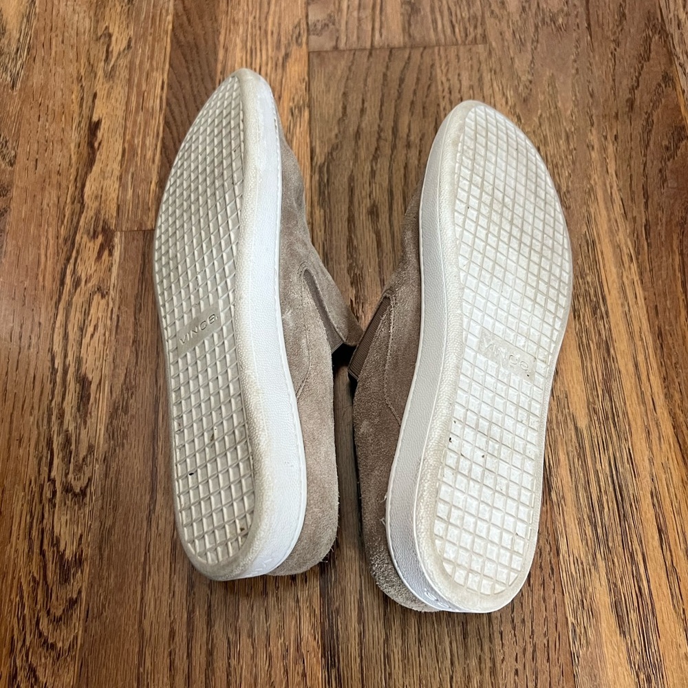 Vince Tan Suede Leather Slide Sneakers, 8.5 - Picture 6 of 6